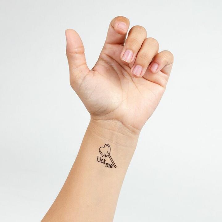 Actual product image Secret play Set Of 10 Candy Collection Temporary Tattoos