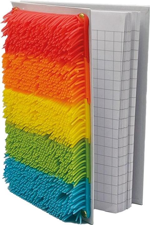 Actual product image Stnux Mehrfarbiges sensorisches Notizbuch mit Fransen (A5, Checked)