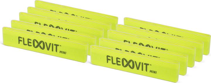Nährwerte und Zutaten Flexvit Mini Fitnessband, 10er Set, extra Leicht (0.32 m, Extra Leicht)
