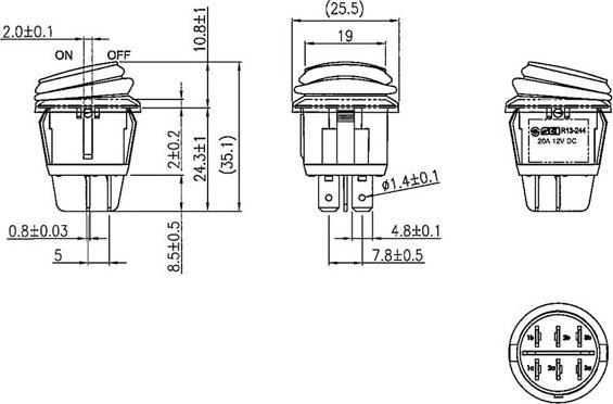 Produktbild Velleman R13244br/Led