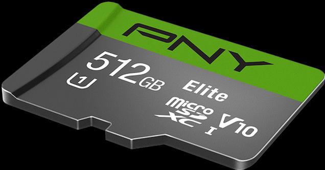 Actual product image PNY Elite (512 GB, microSDXC, U1, UHS-I)