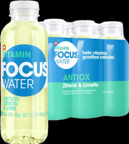 Actual product image Focuswater Antiox (Lemon & lime, 6 x)