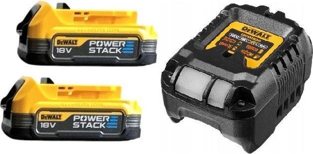 Immagine prodotto DeWalt ŁADOWARKA DCB1102 +2x1.7Ah POWERSTACK DCB1102E2 (18 V)