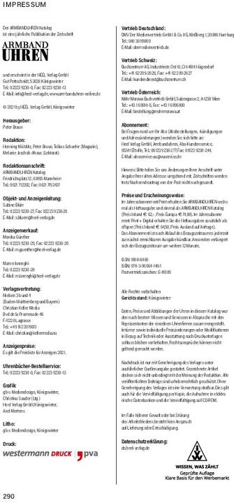 Immagine prodotto Armbanduhren Katalog 2021/2022 (Tedesco, Pietro Marrone, 2021)