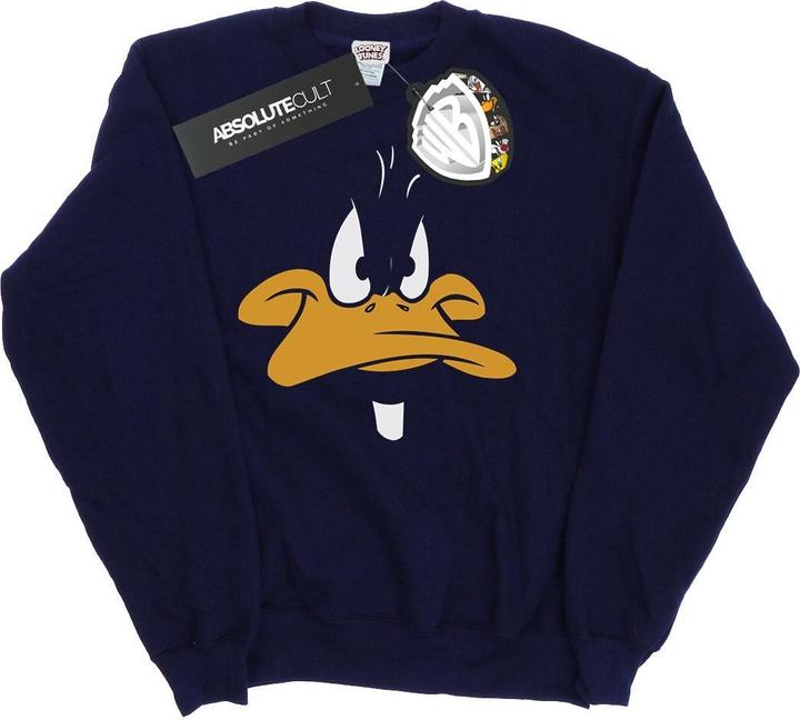 Actual product image Looney Tunes Girls Daffy Duck Big Face Sweatshirt (140, 146)