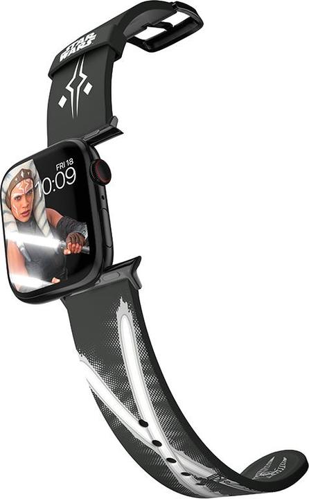 Image du produit Moby Fox Star Wars - Apple Watch Armband 38/40/41/42/44/45/49 mm (The Mandalorian Ahsoka Tano Lichtschwert) (Silicone)
