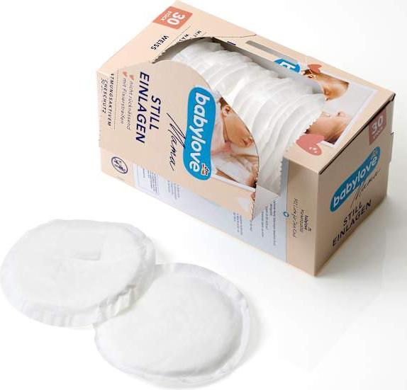 Actual product image dm babylove Mommy nursing pads white (30 x)