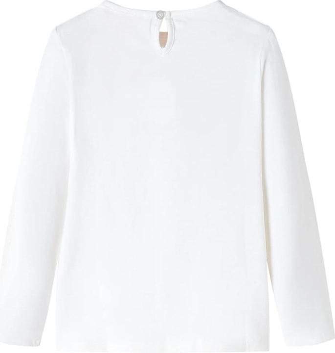 Produktbild VidaXL Kinder-Langarmshirt Ecru 104,Material: 95 % Baumwolle. 5 (104)