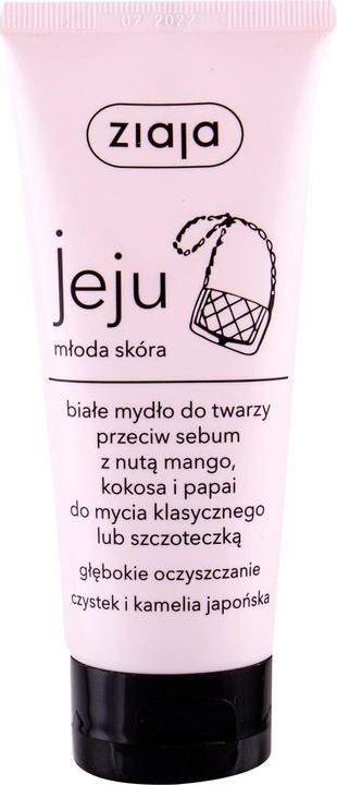 Immagine prodotto Ziaja Sapone bianco per il viso Jeju (mango, cocco, papaia) - Gel detergente (Panni pulizia, 75 ml)