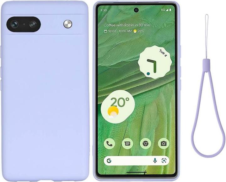 Cover-Discount Google Pixel 7a - Silikon Gummi Hülle violett (Google Pixel 7a)
