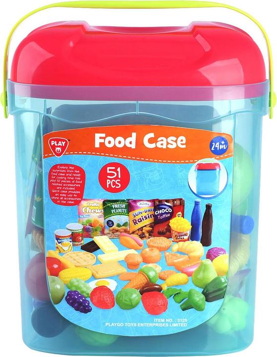 Actual product image Play Food in storage box, 51 pcs.
