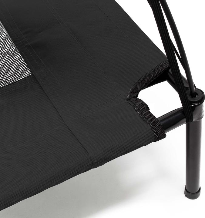 Actual product image Wiltec Portable Outdoor Relax Pet Bed Canopy Dog Bed M Black (Dog)