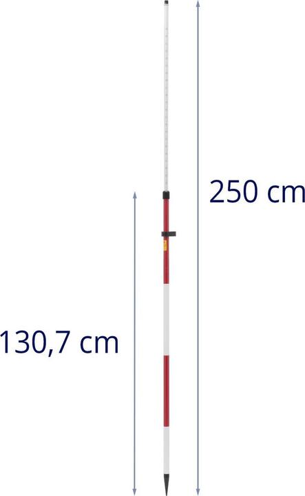 Nährwerte und Zutaten Steinberg Prismenstab Vermessung Prismenstange Totalstation Drehverschluss 1,37 - 2,5 m (M)