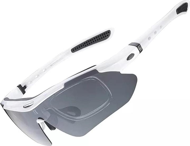 Actual product image Rockbros 10142 photochromic UV400 cycling glasses - white (Photochromic UV400)