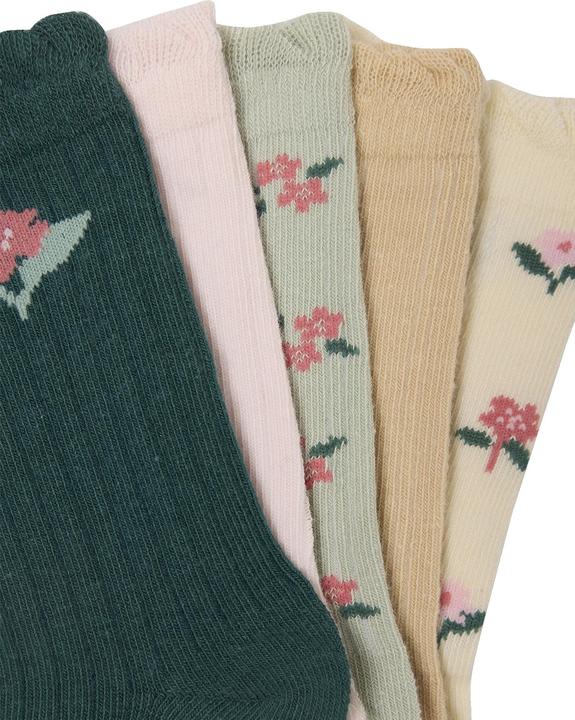 Actual product image Vertbaudet 5er-Pack Mädchen Socken mit Blumen (5-pack, 31, 34)