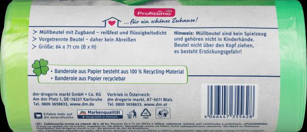 Actual product image dm Profissimo Bin liners (30 x, 60 l)