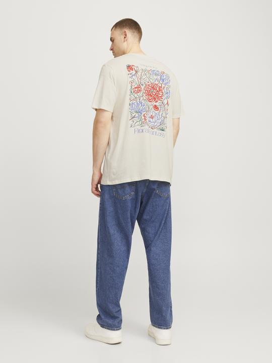 Actual product image Jack & Jones Jorfloral Tee Ss Crew Neck Ft Styd Pls (XXL)