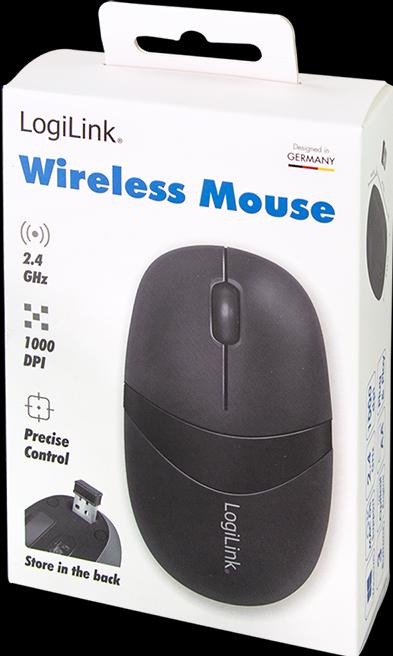 Produktbild LogiLink Mouse Optical Wireless 2.4 GHz Mini with Autolink (Kabellos)