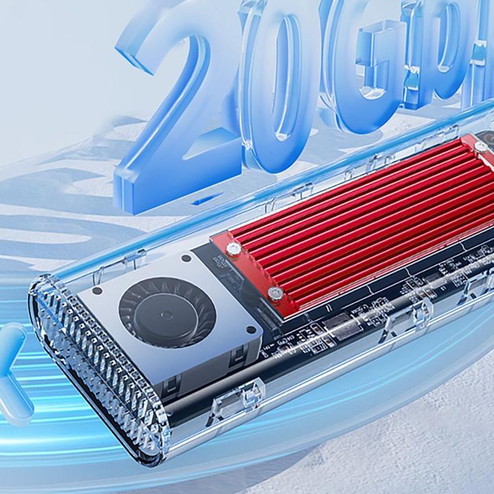 Actual product image Orico Other Computer Accessory TCM2-C3 M.2 NVME to USB-C 10Gb/s Disk Drive - Red (M.2)
