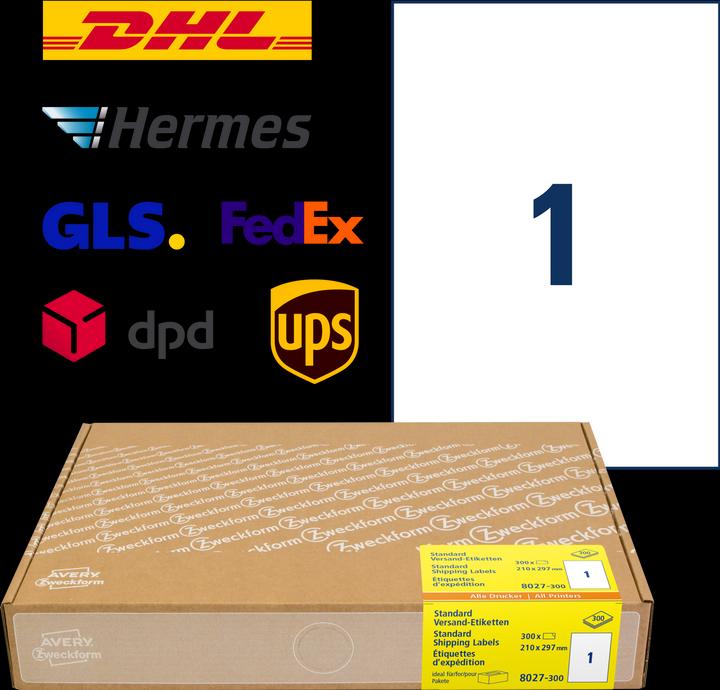 Actual product image Avery Shipping labels