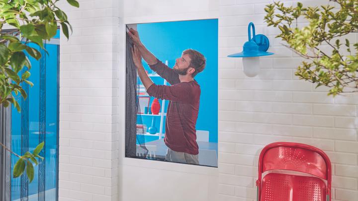 Actual product image tesa Insect screen COMFORT for windows, with Velcro tape, self-adhesive, without drilling (120 x 240 cm)