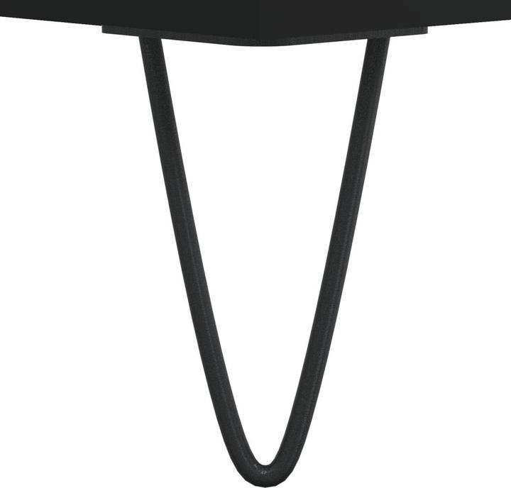 Actual product image VidaXL Plattenschrank Schwarz 85x38x48 cm Holzwerkstoff, Farbe