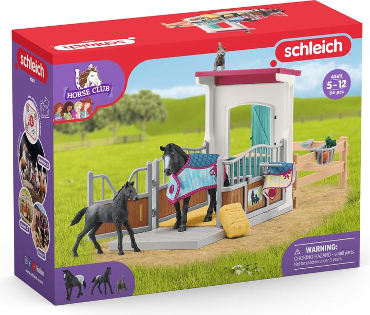 Actual product image Schleich Horse box with mare and foal