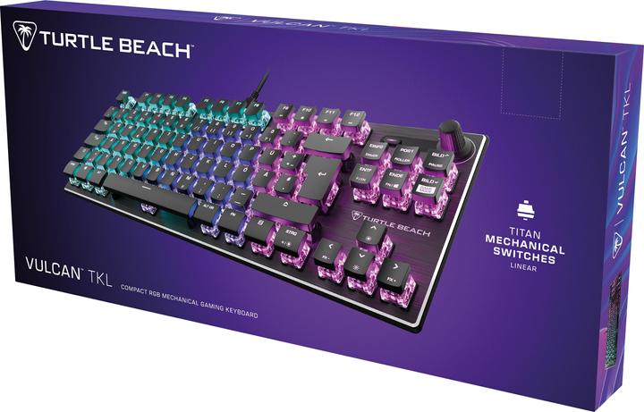 Actual product image Turtle Beach Vulcan TKL AIMO gaming keyboard, Red Switch (DE, Cable)