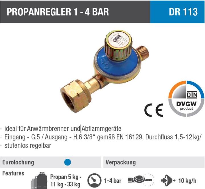 Produktbild CFH Propanregler