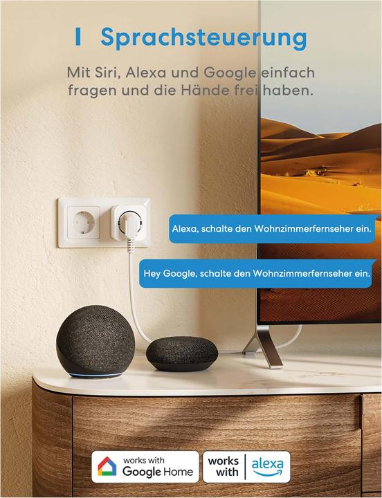 Actual product image Meross Smart Plug MSS305-EU