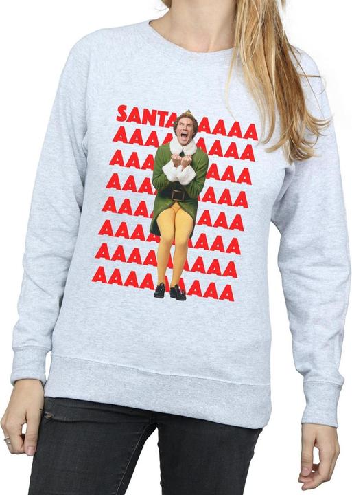 Immagine prodotto Elf Buddy Santa Scream Felpa Donna (L)