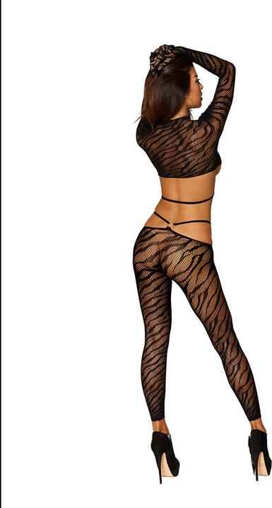 Image du produit Dreamgirl Bralette et legging Diamond - One Size - Black (Taille unique)