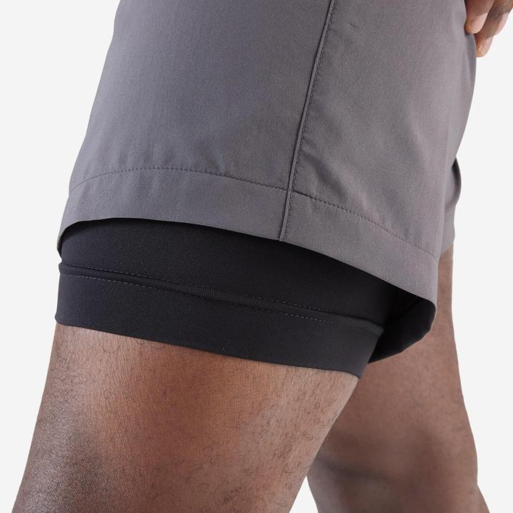 Actual product image Kalenji Short de running respirant Homme - KIPRUN Run 500 Dry Gris (XXL)
