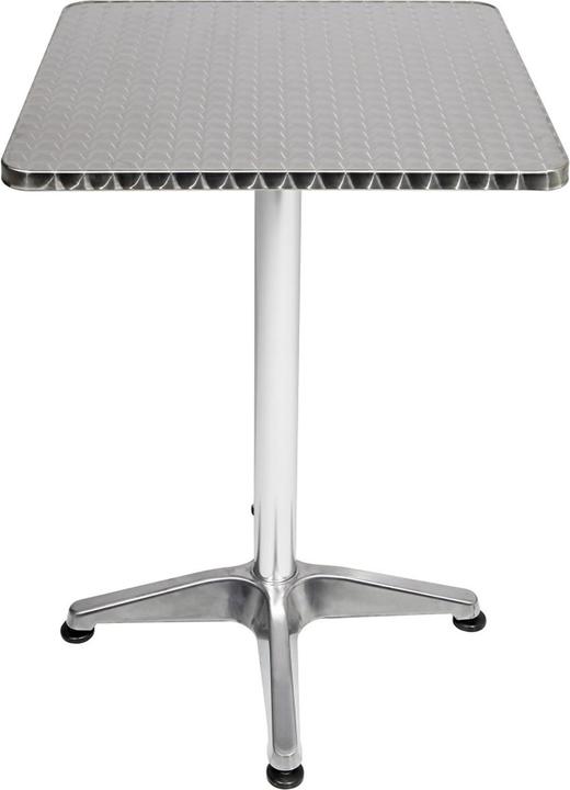 Produktbild Mojawo Bistrostehtisch Aluminium 60x60cm H70/110cm Höhenverstellbar klappbar (60 cm)
