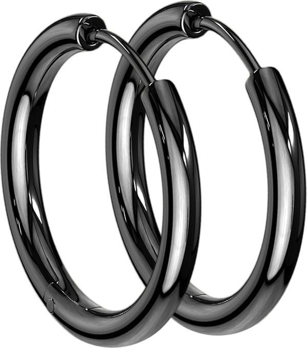 Produktbild Star Piercing Ohrring schwarz (Chirurgenstahl 316L, ohne Messing)
