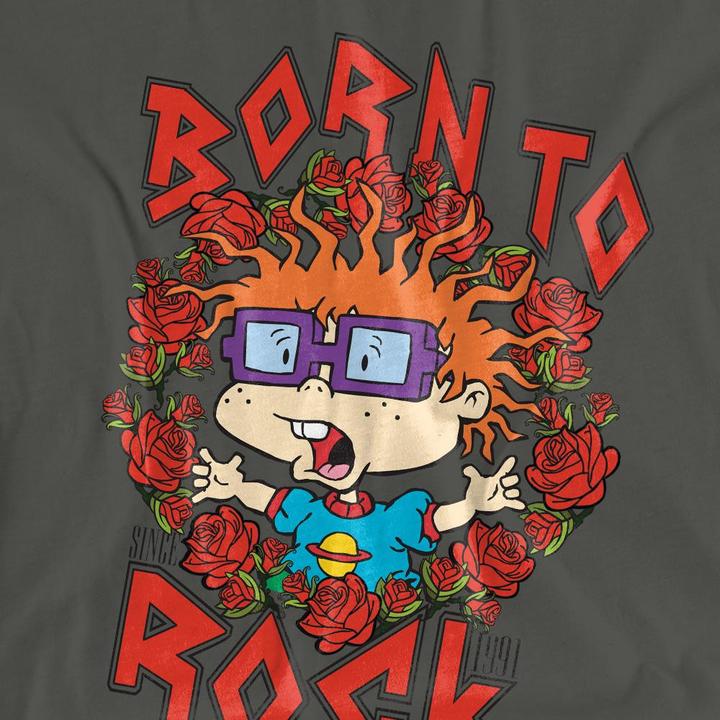 Actual product image Rugrats Unisex Adult Chucky Was Born To Rock T-Shirt (M)