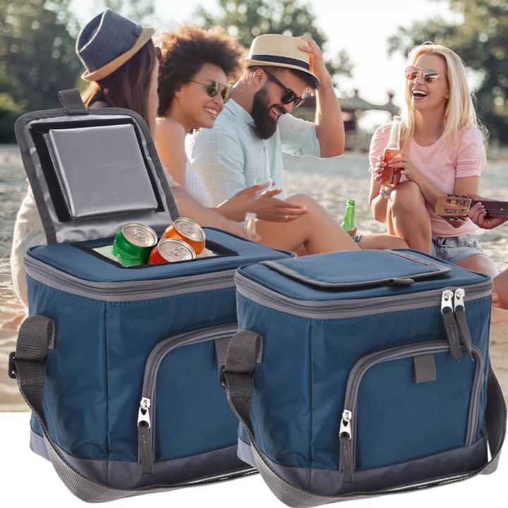 Immagine prodotto ProWorld Set di 2 borse frigo con tracolla da 8 litri, blu (8 l)