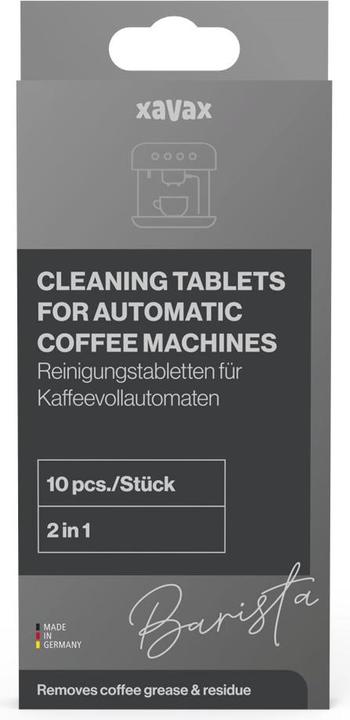 Actual product image Xavax Cleaning tablets f. coffee machine, universal coffee grease remover 10 tabs