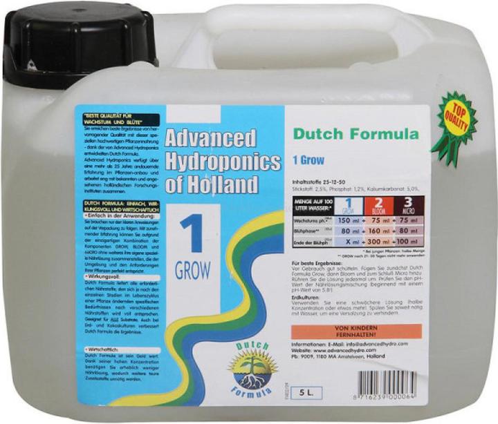 Immagine prodotto Advanced Hydroponics Formula1 olandese Cresci 5L (5.10 kg, 5 l)