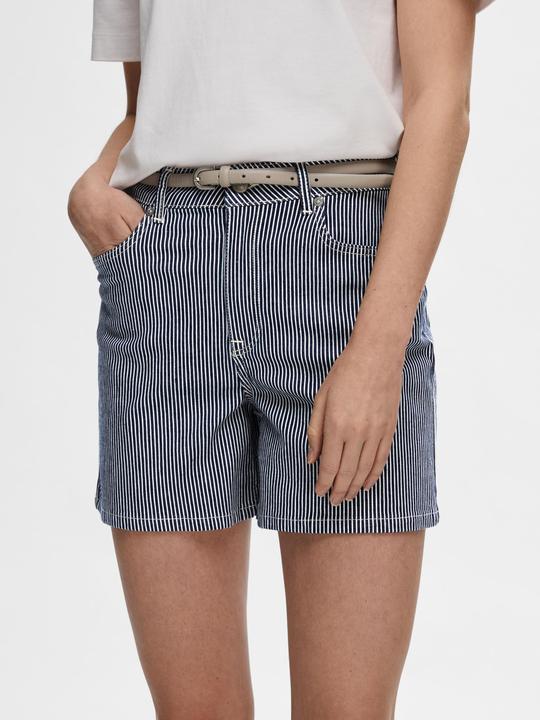 Actual product image Selected Femme Striped denim shorts (38)