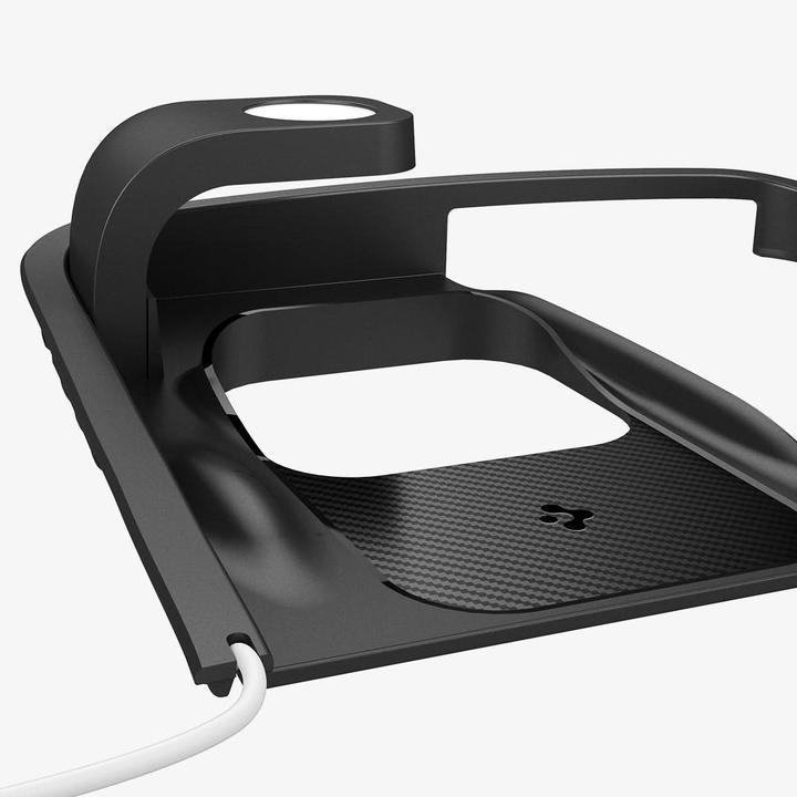 Actual product image Spigen Tesla 3 in 1 Wireless Charging Hub Mount black - Tesla Model Y/3