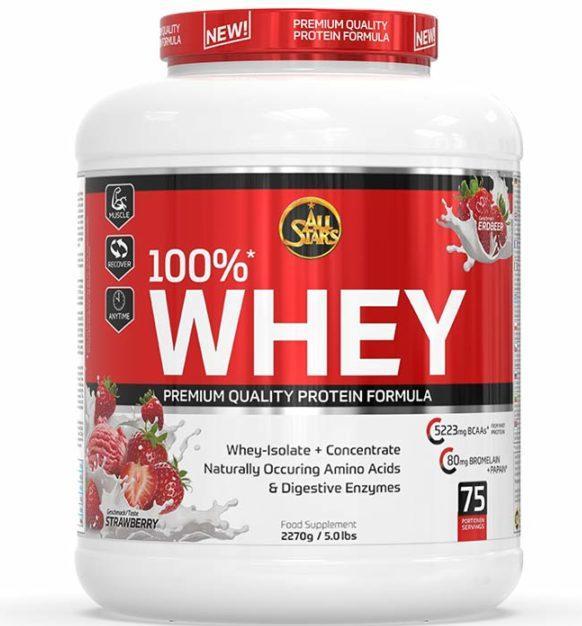 Image du produit All Stars 100% Whey Protein (2270 can) (Pêche, 1 pcs, 2300 g)