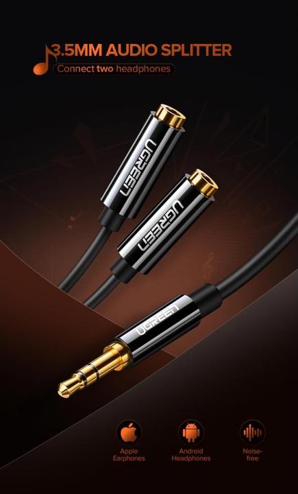 Image du produit Ugreen Séparateur audio stéréo 3,5 mm (0.20 m, Jack 3,5 mm (AUX))