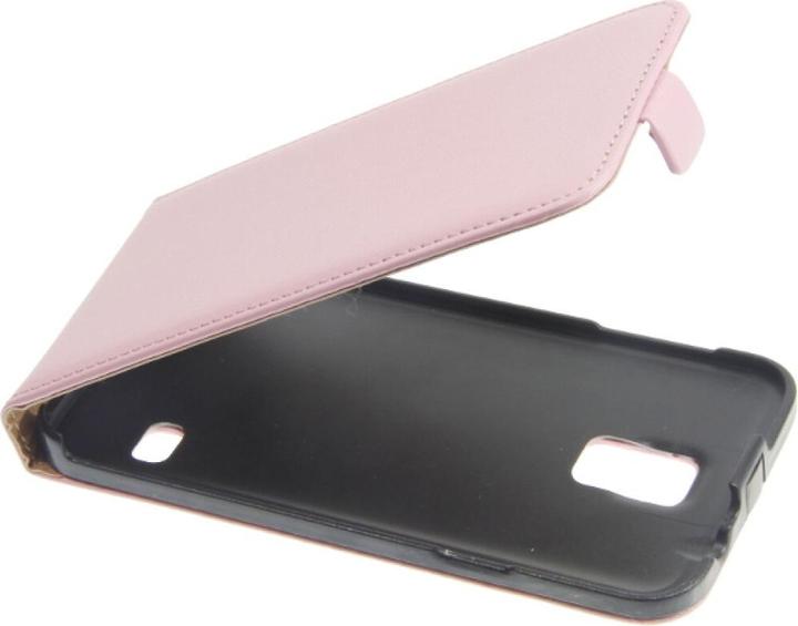 Productafbeelding OEM Slank Leren Flip Case S5 Galaxy G900 roze (Samsung Galaxy S5)