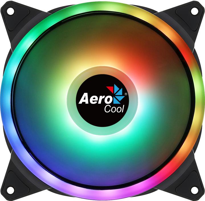 AeroCool Duo 14 Computergehäuse Ventilator 14 cm Schwarz (140 mm, 1 x)