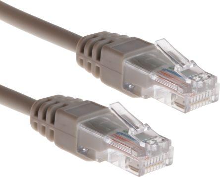 Actual product image Rs Pro Patch cord Cat5e UTP LSZH Grey 15m (U/UTP, CAT5e, 15 m)