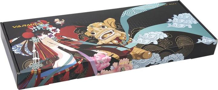 Actual product image Varmilo VEA87 Beijing Opera TKL Gaming Keyboard, MX-Brown, white LED - US Layout (US, Cable)