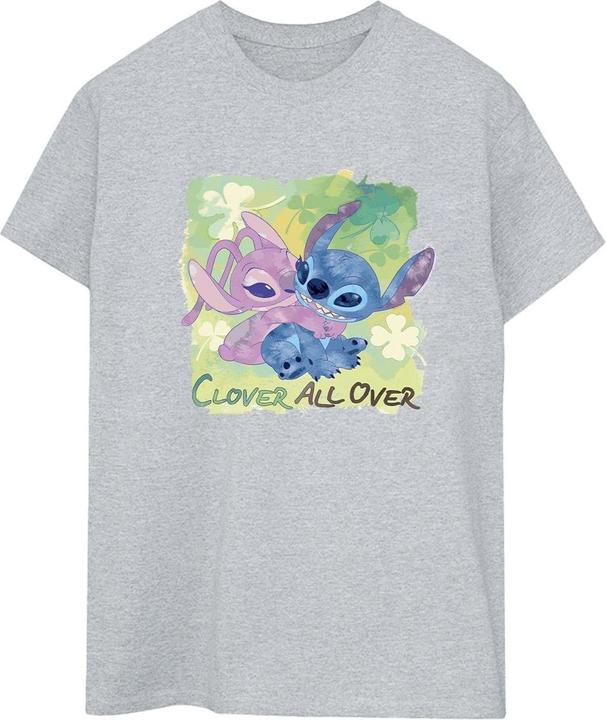 Immagine prodotto Disney Lilo And Stitch St Patrick's Day Clover Maglietta Ampia Donna (XL)