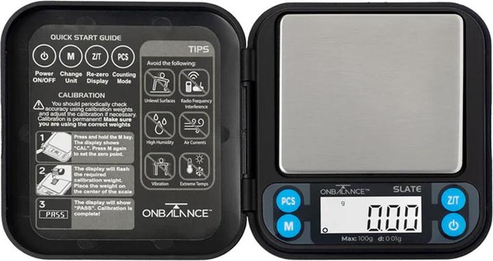 Immagine prodotto OnBalance Bilancia On Balance in ardesia nera 100g x 0,01g