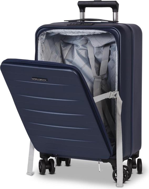 Image du produit Worldpack Set de 3 trolleys 50/60/70 Seatle, bleu marine (114 l, XL (à partir de 115l))